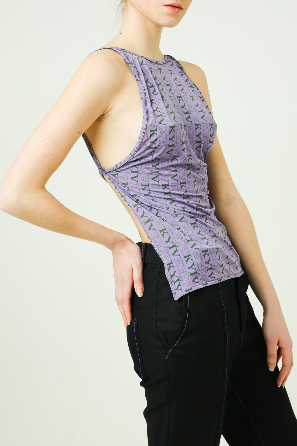 loose tank top dress Loose tank top with thin straps – GRITSFELDT