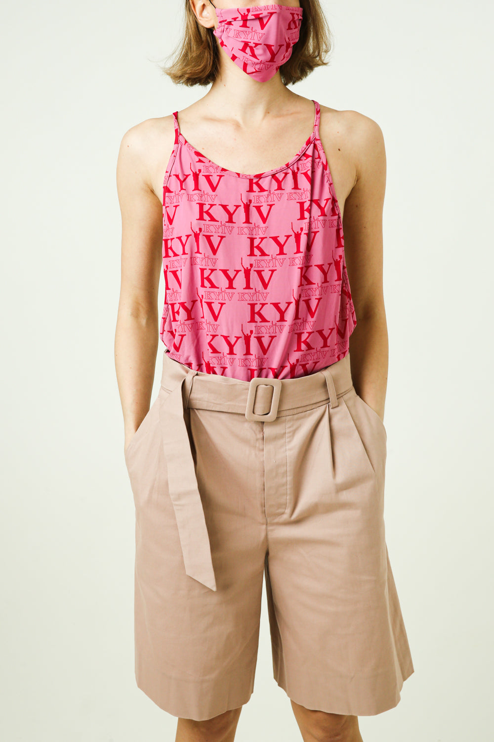 Beige Bermuda Shorts