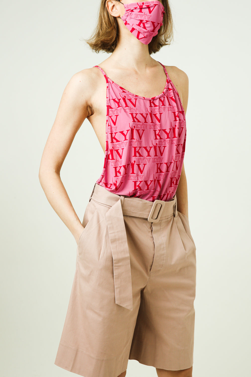 Beige Bermuda Shorts