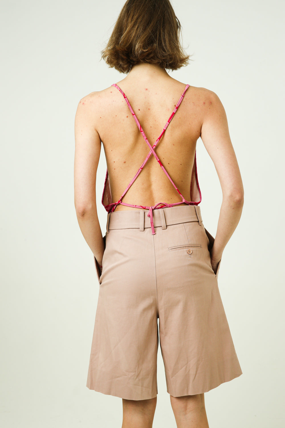 Beige Bermuda Shorts