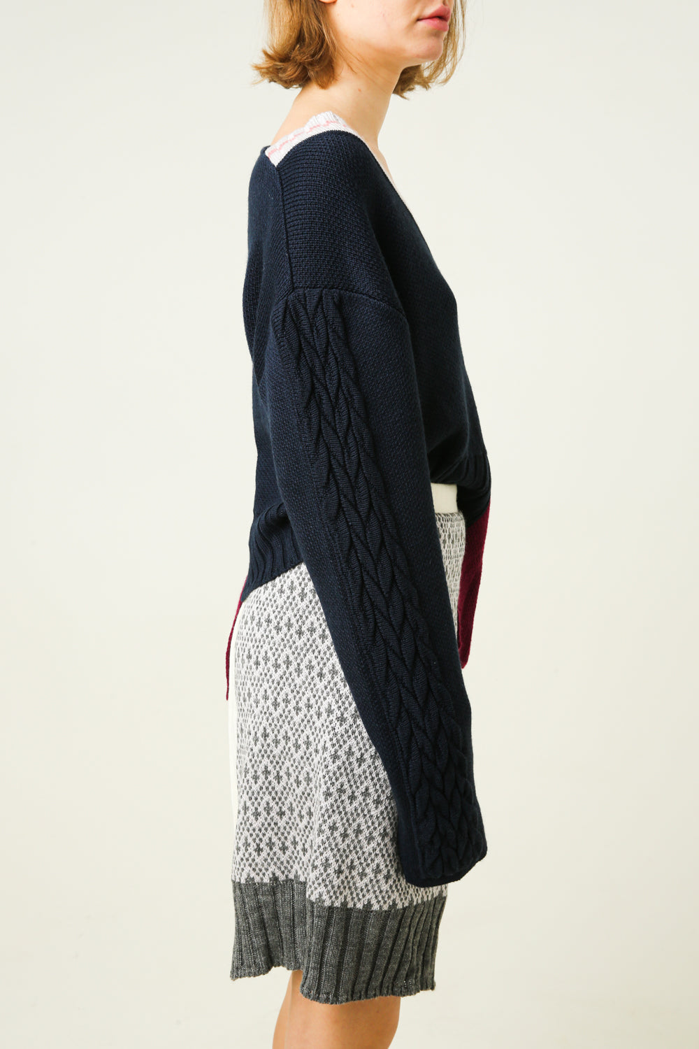 Asymmetrical sweatshirt